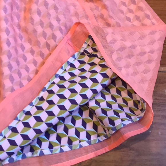 New! SCOTCH & SODA 14 Geo Horizon Layered Skirt - Picture 2 of 5